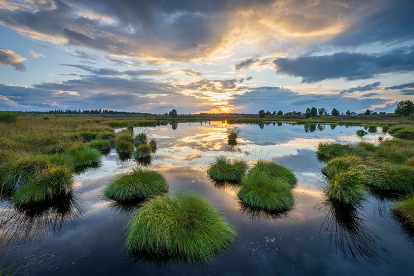 Zonsondergang Brackvenn. van Sander Ros