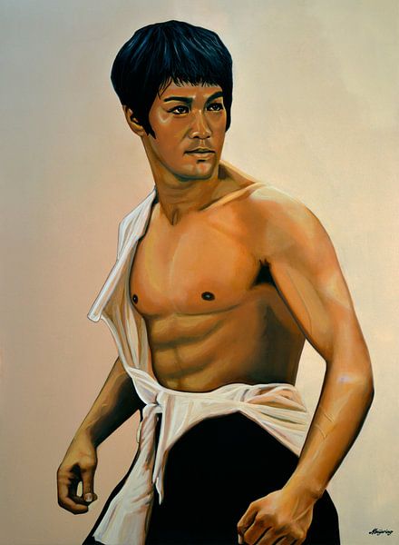 Bruce Lee Schilderij par Paul Meijering