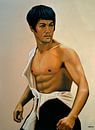 Bruce Lee Schilderij van Paul Meijering thumbnail