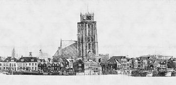 Architektonische Skizze Dordrecht