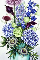 blaue Vase
