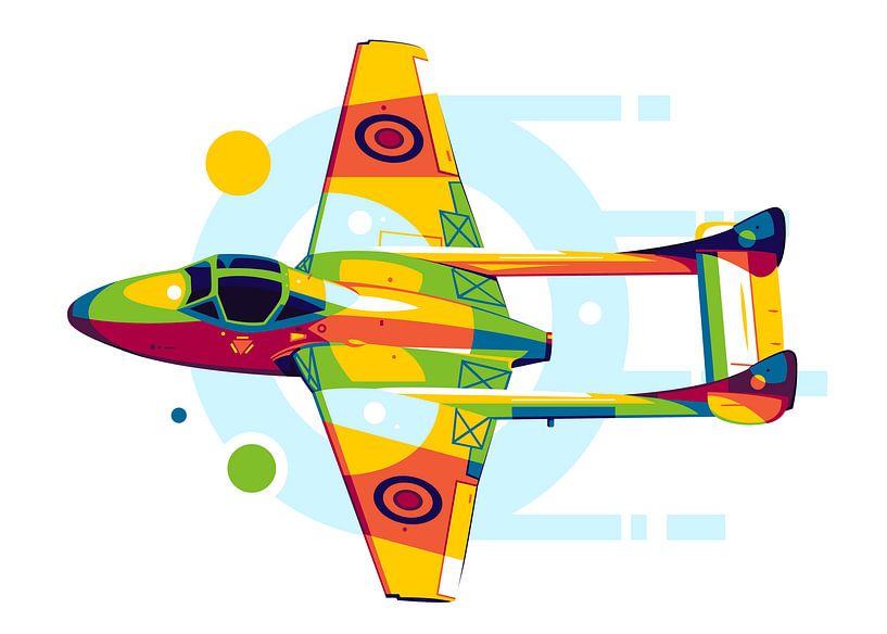 DH 115 Vampier in de Pop Art van Lintang Wicaksono