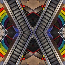Escalator Kaleidoscope by Rob Boon