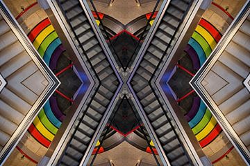 Rolltreppe Kaleidoskop von Rob Boon