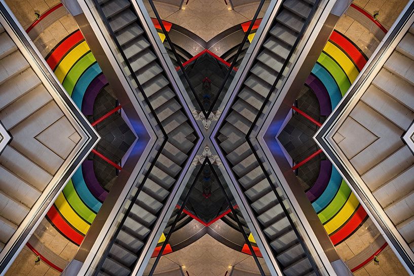Escalator Kaleidoscope by Rob Boon