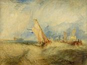 Van Tromp, der seinen Meistern gefallen will, Ships a Sea, getting a Good Wetting, William Turner von Meisterhafte Meister Miniaturansicht