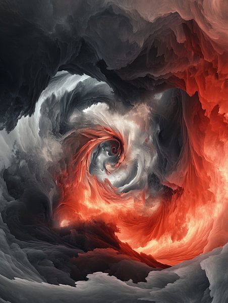 Spirale de tempête et de flammes par artefacti