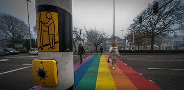 LGBTQ+ zebra crossing by JD