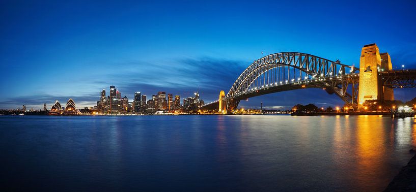 Melbourne, Hafen, Brücke und Opernhaus von Atelier Liesjes