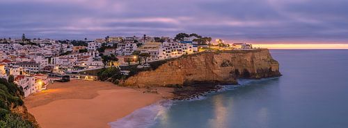 Panorama en Zonsopkomst in Carvoeiro, Algarve, Portugal