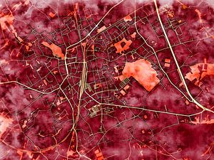 Karte von Zottegem im stil 'Amber Autumn'