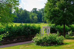 Uitzicht van Goethe's zomerhuis naar Ilm Park van Mixed media vector arts