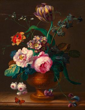 Blumenstillleben in Vase, Johann Baptist Drechsler