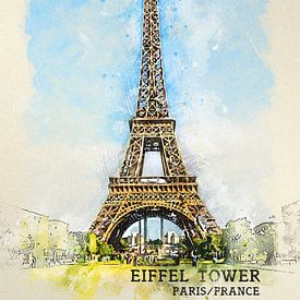 Tour Eiffel sur Printed Artings