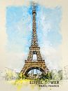 Eiffeltoren van Printed Artings thumbnail