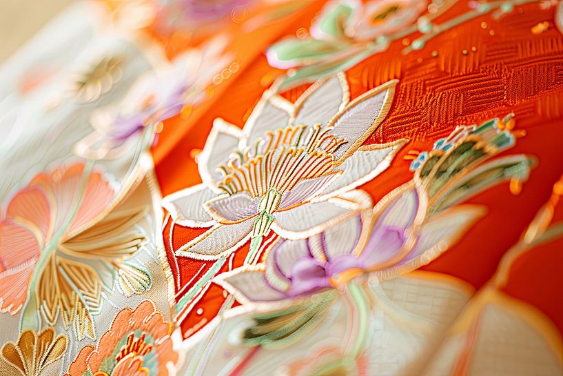Japanisches Kleid Detail von Egon Zitter
