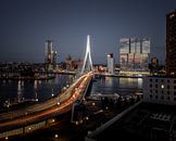 Uitzicht op Erasmusbrug, Rotterdam van Maarten Hooijmeijer thumbnail