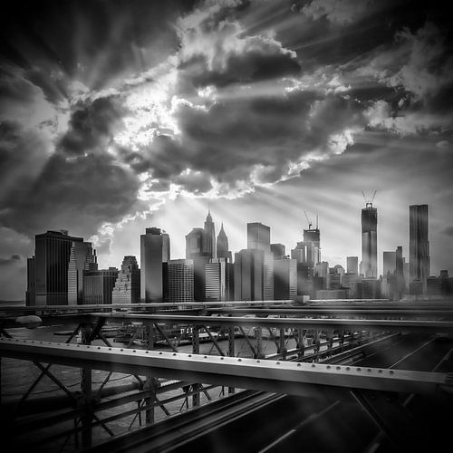 Manhattan Zonnestralen z/w