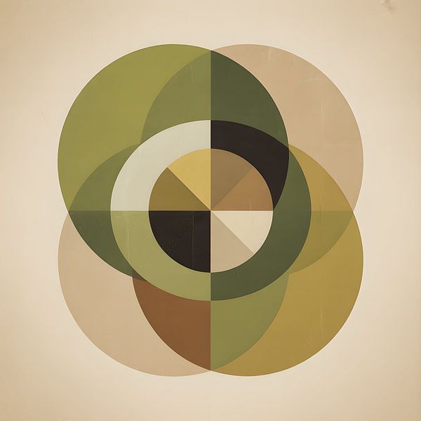 Retro abstract van CanvasbyCaro