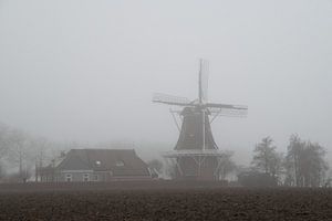 Mühle im Nebel