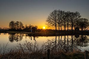 Zonsondergang van Koos de Vries