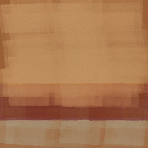 Geel, terra, wit.Abstract kleurrijk schilderij geïnspireerd door Mark Rothko