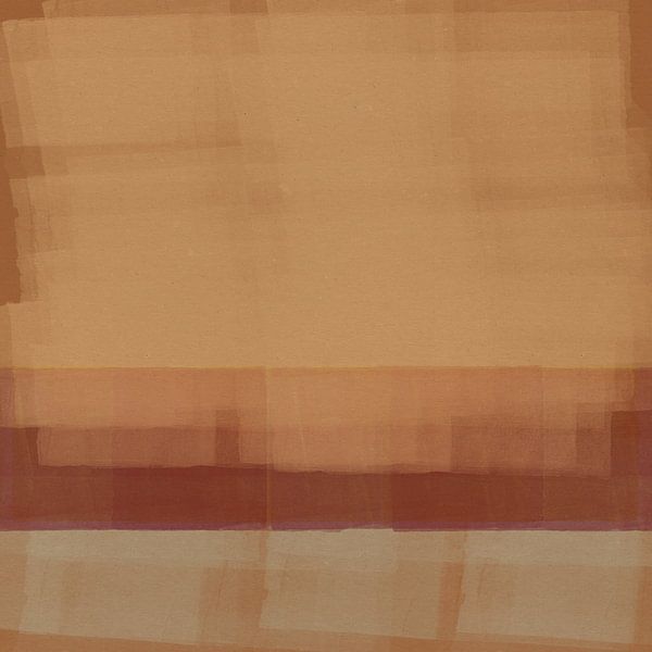 Yellow, terra, white.Abstract colorful painting inspired by Mark Rothko by Dina Dankers