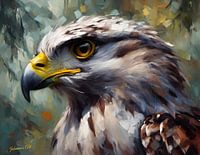 Wildtiere - Abstrakter Surrealismus - Habicht 1