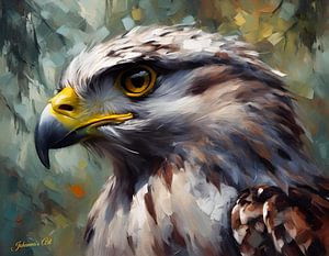 Wildtiere - Abstrakter Surrealismus - Habicht 1