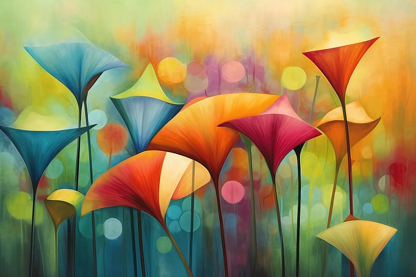Bright flowers by Wall Wonder