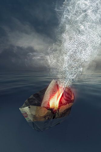 Beeldmanipulatie van Polarisatie – Water en Vuur Symboliek in Kunst