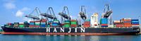 Containerschiff Panorama von Sjoerd van der Wal Fotografie Miniaturansicht