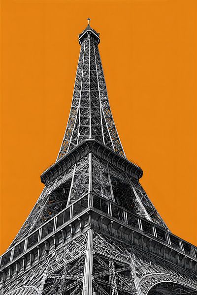 Tour Eiffel en 2 couleurs par Skyfall