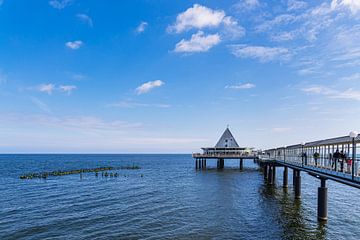 De pier in Heringsdorf op het eiland Usedom van Rico Ködder