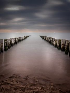 De eindeloze zee in Zoutelande van Robby's fotografie