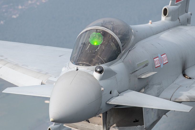 Close-up of a Royal Air Force Eurofighter Typhoon. by Jaap van den Berg