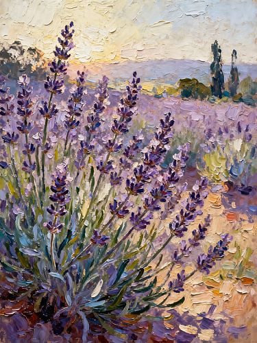 Lavender in the evening light