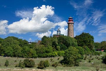 Uitzicht op de vuurtorens bij Kaap Arkona van Andreas Völkel