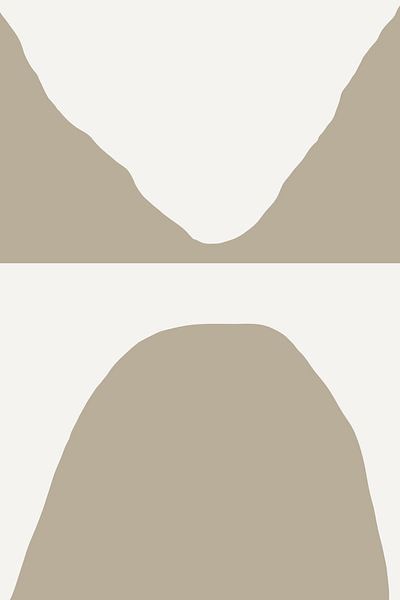 Abstract shapes and contrasting colors - sand by Carli Robertus