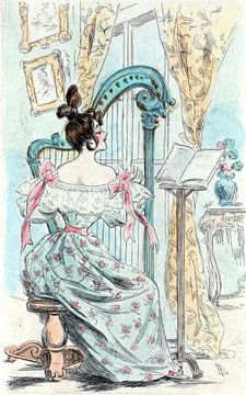1832, Women's fashion in nineteenth-century Paris, Boutet, Henri (1851-1919), (Artist), 1902
