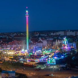 Erfurt bei Nacht – Domberg und Altstadtfrühling 2026 im Licht der Stadt von Mixed media vector arts