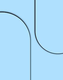 Weiblichkeit in Hellblau von Mad Dog Art