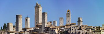 Woontorens in San Gimignano van Walter G. Allgöwer