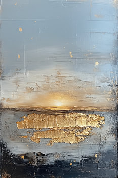 Sonne Abstrakt im Japandi Stil