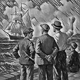 Sprichwort: Die besten Steuermänner sind an Land. von Jose Lok