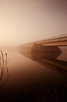 Brug in de mist