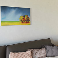 Klantfoto: Twee herfstbomen van Karen Kaspar, als ArtFrame