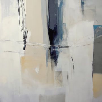 Modern abstract schilderij "Feeling blue" van Studio Allee