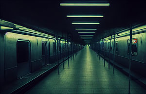 London Subway Stadion im Untergrund Illustration