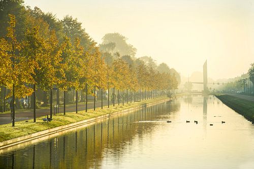 L'automne à Assen le long du Vaart.